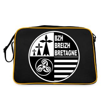 Breirzh Bretagne - Sac Retro - noir/or - Dos
