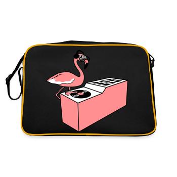 mixeur vinyle raccrocher dj fête alors fêter - Sac Retro - noir/or - Dos