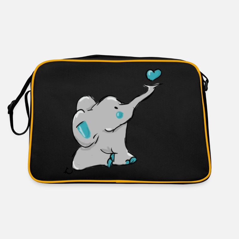 Süßer Elefant Retro Tasche