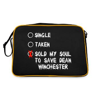 Supernatural - Retro Bag - black/gold - Back