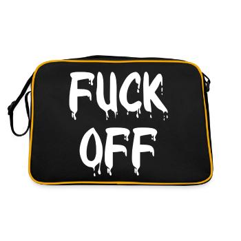 Va te faire foutre - Sac Retro - noir/or - Dos