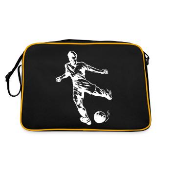 Joueur de football de football - Sac Retro - noir/or - Dos