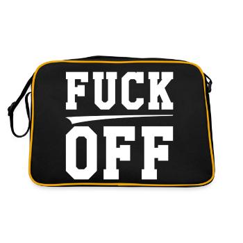 Fuck off - Retro Bag - black/gold - Back
