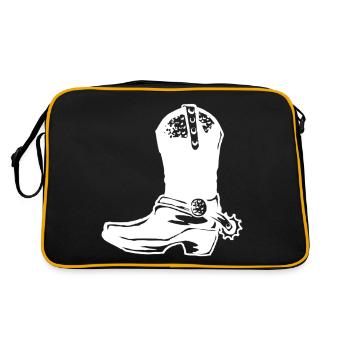 Cowboy boots - Retro Bag - black/gold - Back