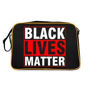 Black Lives Matter, Black Lives Matter - Retro Bag - black/gold - Back