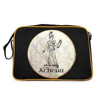Athéna Déesse Mythologie grecque - Sac Retro - noir/or - Dos