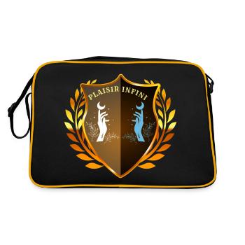 PLAISIR INFINI Bouclier Astrale (1) - Sac Retro - noir/or - Dos