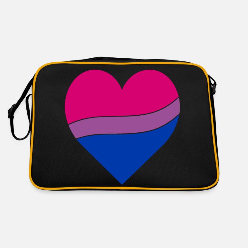 Bisexual Herz | Pride Retro Tasche
