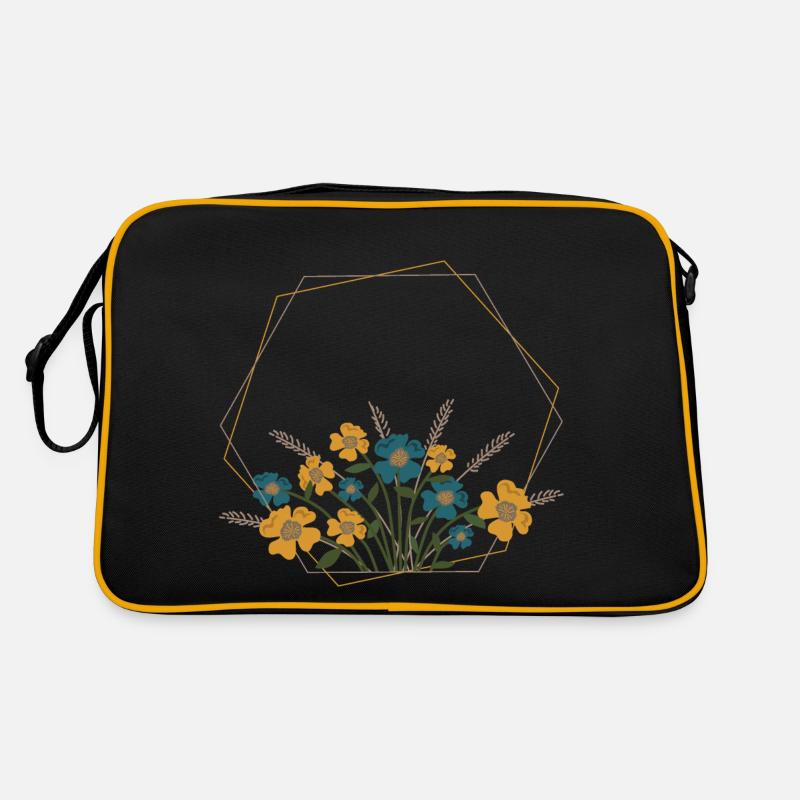 Blumenstrauß Retro Tasche