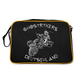 Ghostryker Germany White - Retro Bag - black/gold - Back