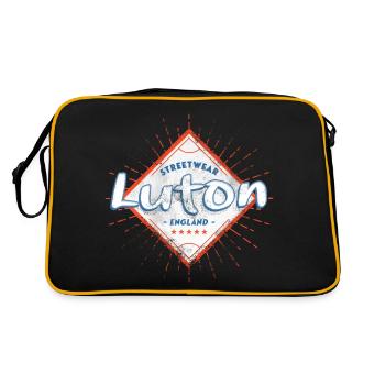 Luton Angleterre UK City Skyline Accueil Amour - Sac Retro - noir/or - Dos