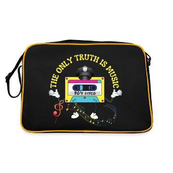 La musique est l’intention de la vérité - Sac Retro - noir/or - Dos