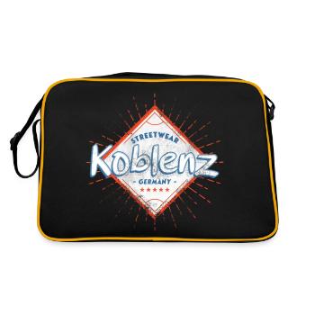 Coblence Allemagne Ville Skyline Accueil Amour - Sac Retro - noir/or - Dos