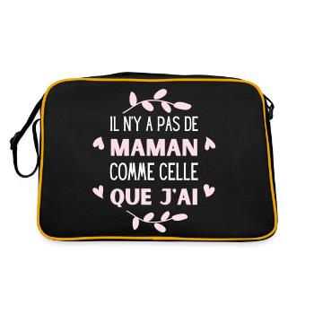 Il n' y a pas de maman comme celle que j' ai - Sac Retro - noir/or - Dos
