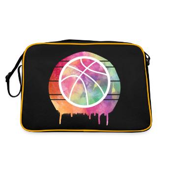 Basketteur - Sac Retro - noir/or - Dos