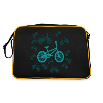 Vélo lumineux - Sac Retro - noir/or - Dos