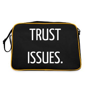 Trust issues - Retro Bag - black/gold - Back