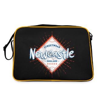 Newcastle Angleterre UK City Skyline Accueil Amour - Sac Retro - noir/or - Dos