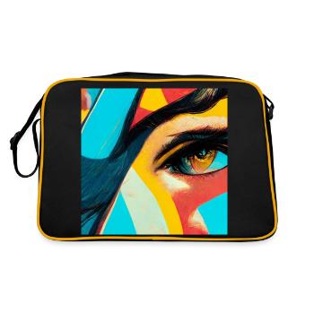 bande dessinée pop art - Sac Retro - noir/or - Dos