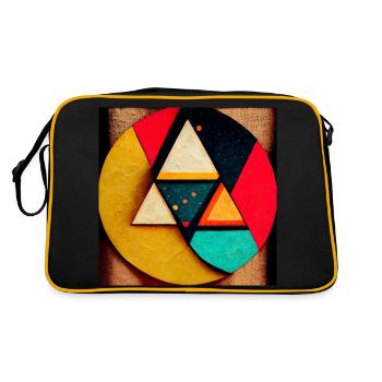 comic pop art - Retro Bag - black/gold - Back