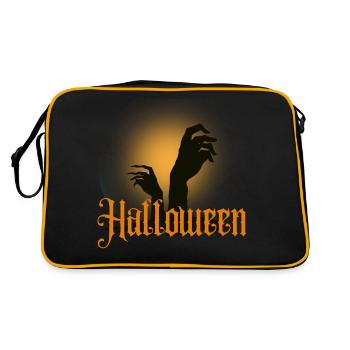 Halloween Creepy Cemetery Moon Witch Vampire - Sac Retro - noir/or - Dos