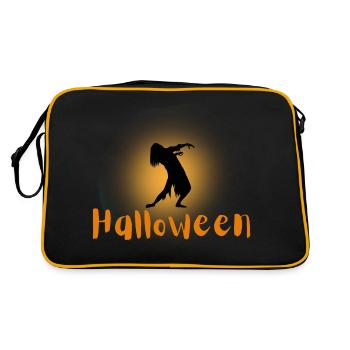 Halloween Creepy Cemetery Moon Witch Vampire - Sac Retro - noir/or - Dos