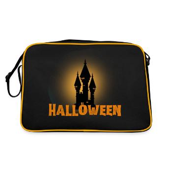 Halloween Creepy Cemetery Moon Witch Vampire - Sac Retro - noir/or - Dos