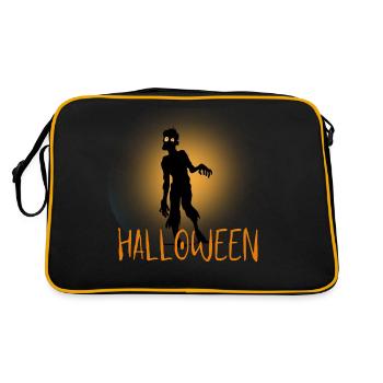 Halloween Creepy Cemetery Moon Witch Vampire - Sac Retro - noir/or - Dos