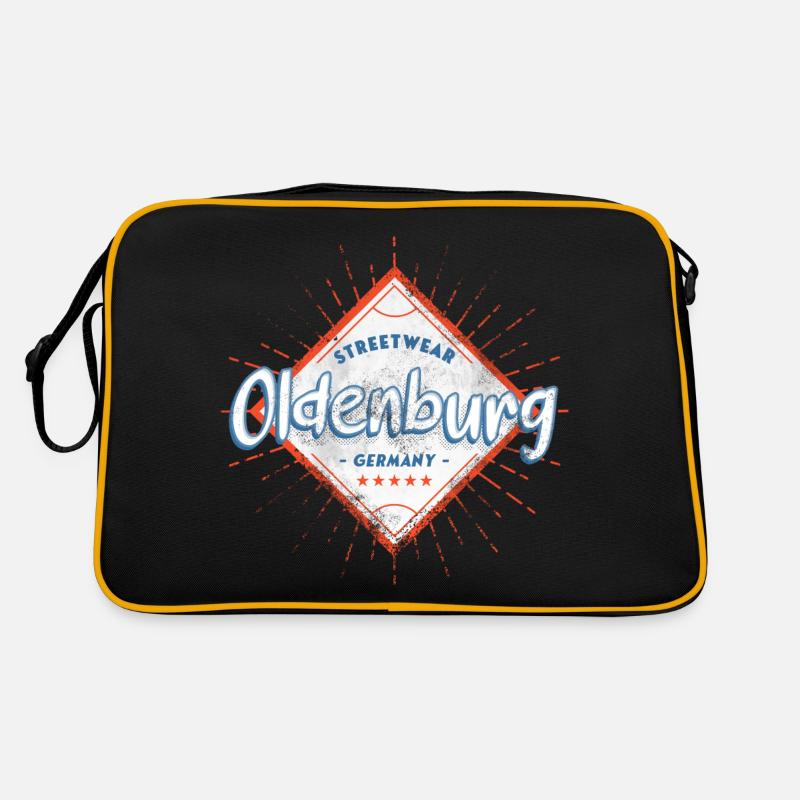 Oldenburg Germany City Skyline Home Love Retro Bag