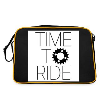 time to ride - Sac Retro - noir/or - Dos