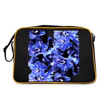 Hyacinth blue - Retro Bag - black/gold - Back