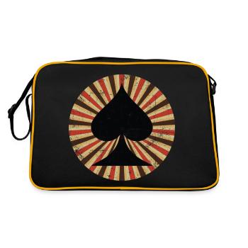 Poker Spades Retro - Retro Bag - black/gold - Back