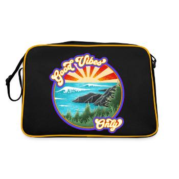 Good Vibes Only - Retro Bag - black/gold - Back