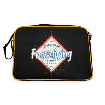 Freediving Freediving Freediving Diving - Retro Bag - black/gold - Back