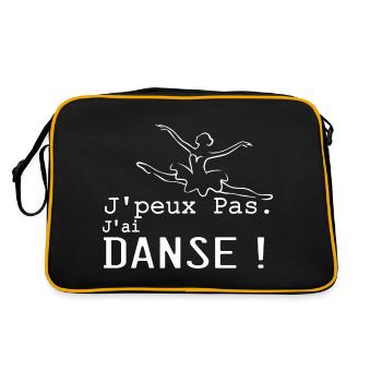 j'peux pas j'ai Danse - Sac Retro - noir/or - Dos