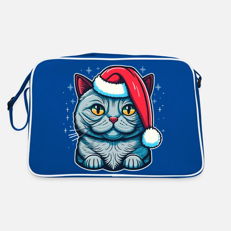 Pretty Winter kitten design for all kitten fans Retro Bag