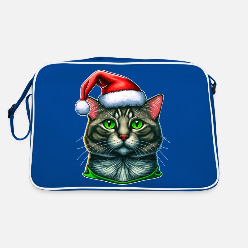 Belle illustration numérique de chat d’hiver, la parfaite Sac Retro