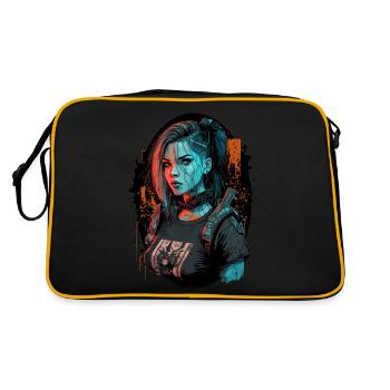 Incroyable illustration numérique d’un punk époustouflant - Sac Retro - noir/or - Dos