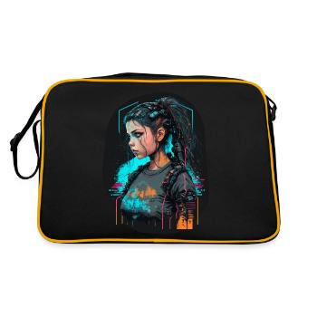 Magnifique illustration numérique d’une belle - Sac Retro - noir/or - Dos