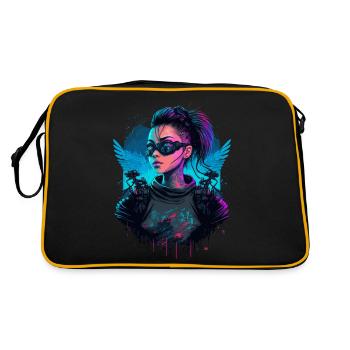 Belle science-fiction Dame le simple présent - Sac Retro - noir/or - Dos