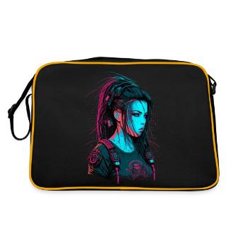 Breathtaking Digital Painting of a Science - Retro Bag - black/gold - Back