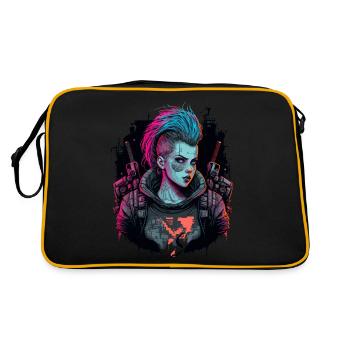 Design étonnant d’une femme de science-fiction - Sac Retro - noir/or - Dos