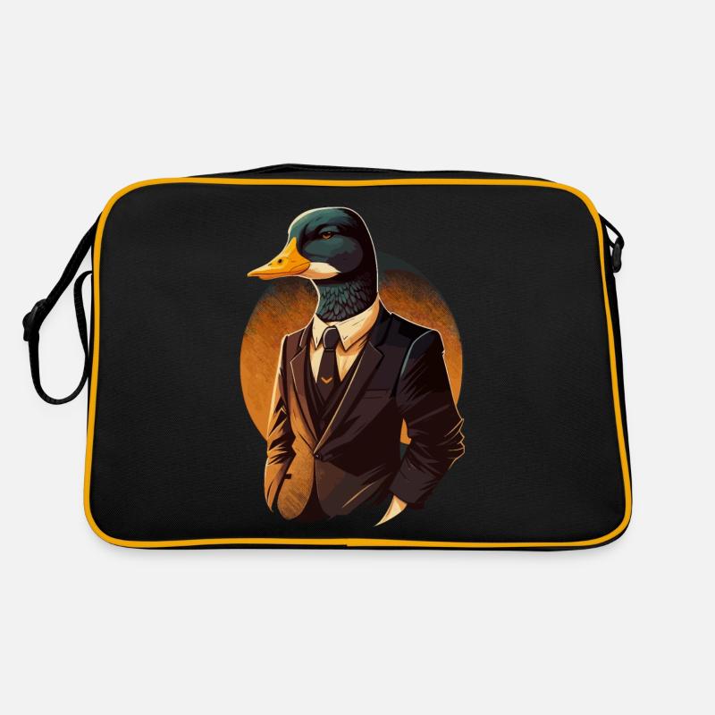 Duck in three piece suit Retro Bag
