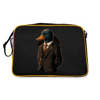 Professor Duck - Retro Bag - black/gold - Back