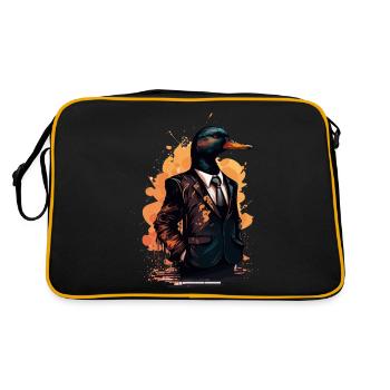 Costume portant canard - Sac Retro - noir/or - Dos