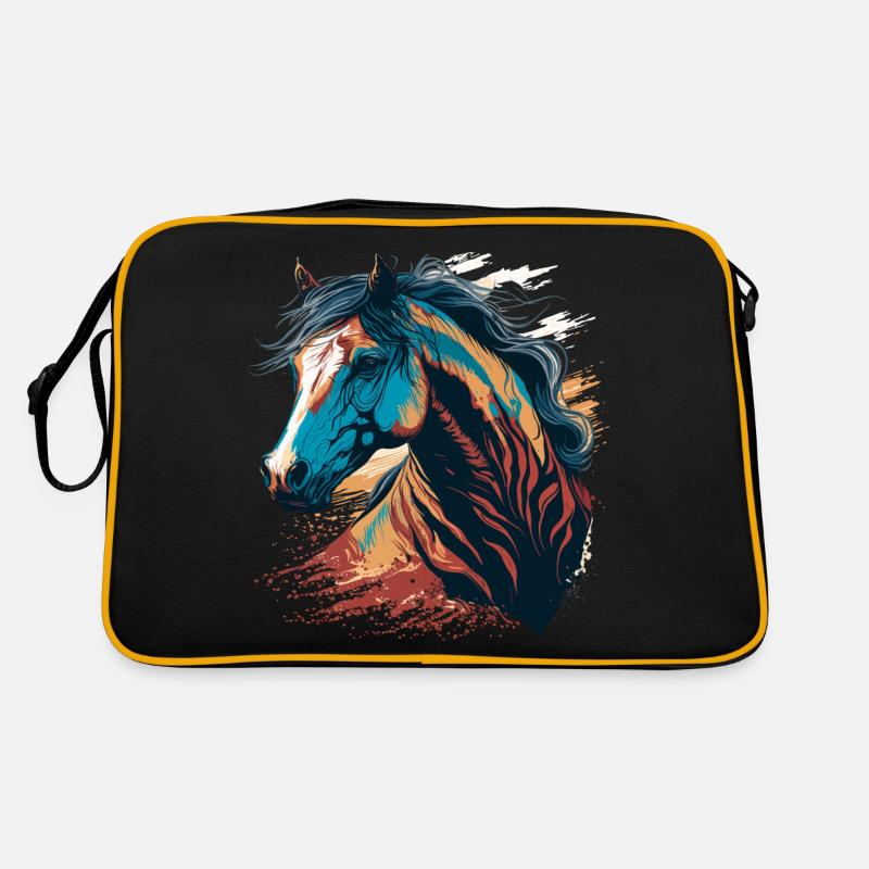 Stutengesicht Retro Tasche