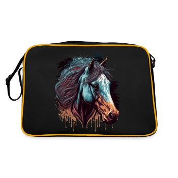 Œuvre d’art de cheval - Sac Retro - noir/or - Dos
