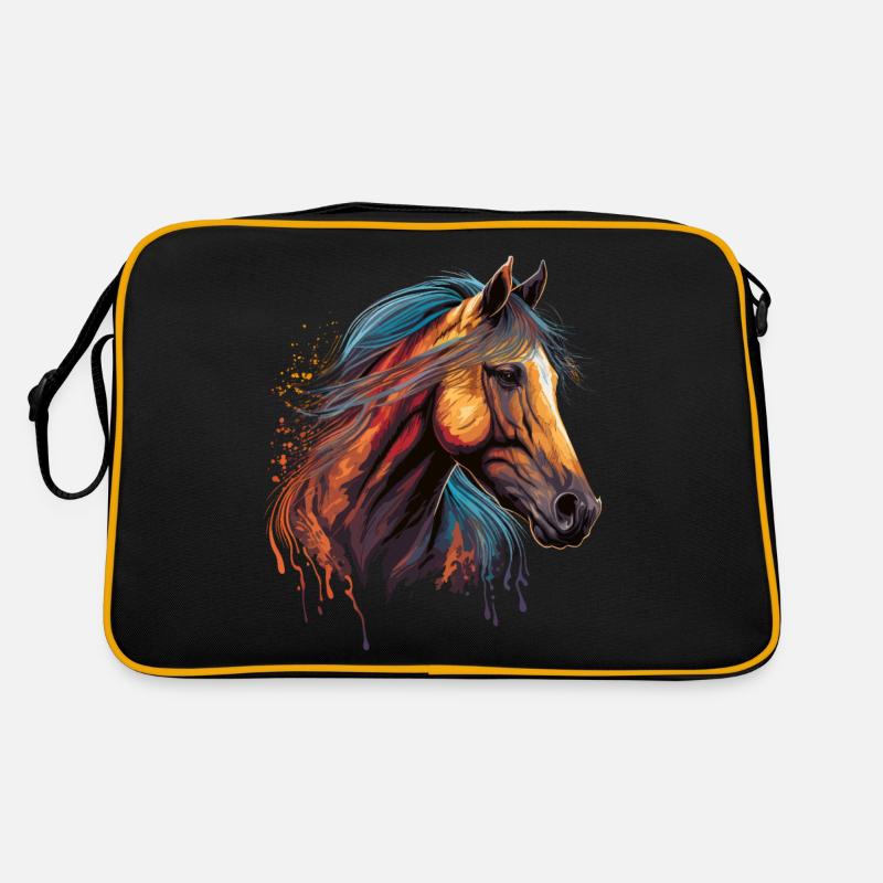 Pferde Retro Tasche