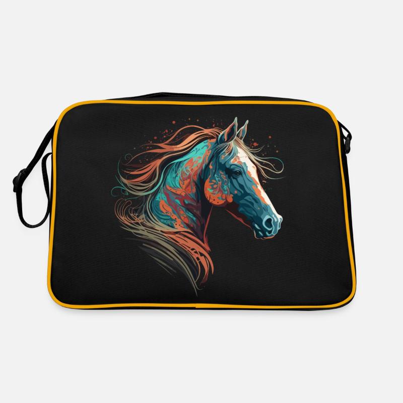 Illustration de cheval à couper le souffle Sac Retro