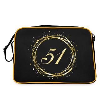 51 - Retro Bag - black/gold - Back